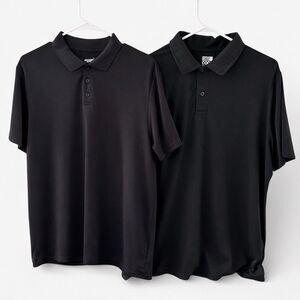Men’s Large Black Polo Bundle Old Navy Active & 32 Degrees Performance